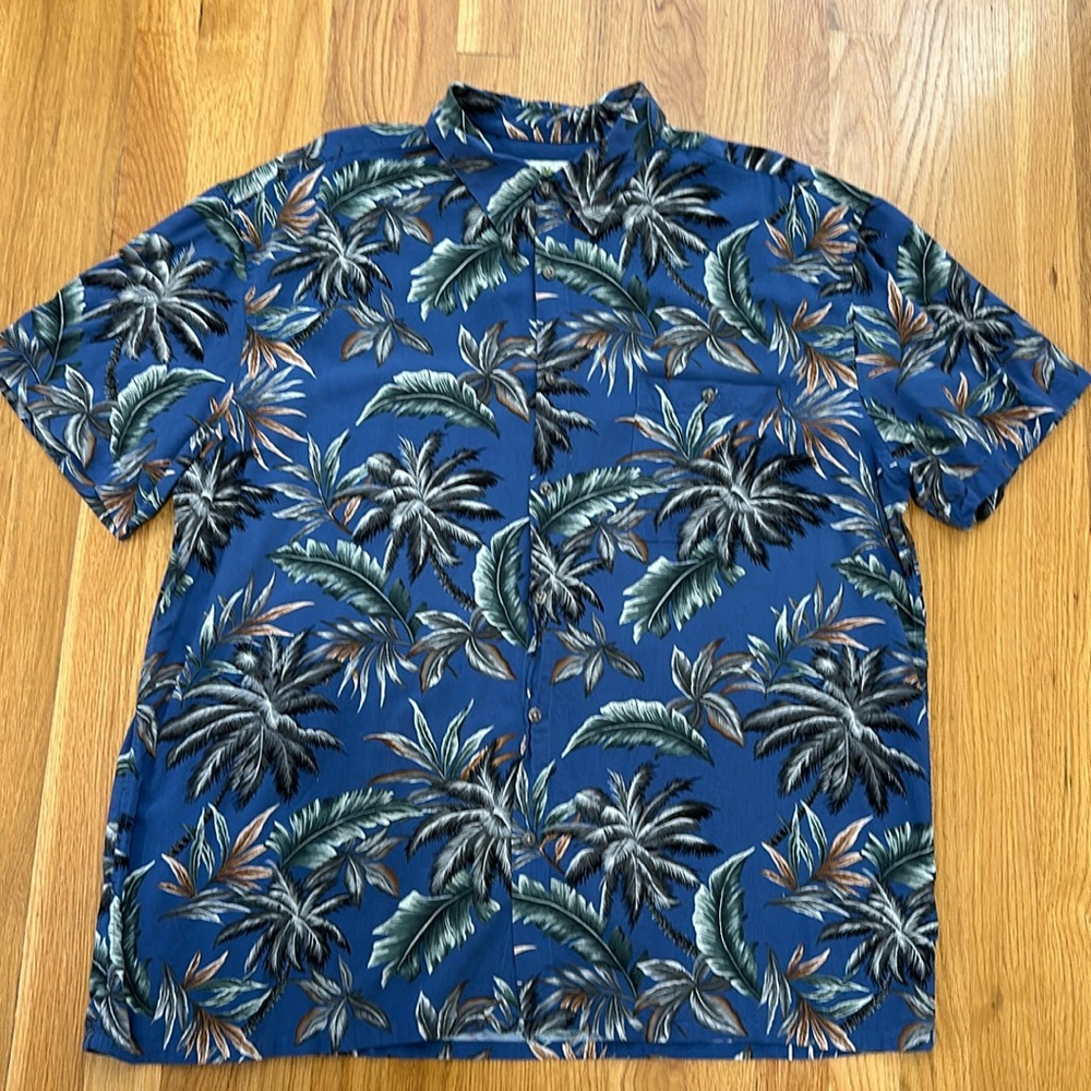 Island Shores Button Up Short Sleeve Shirt  Size XXL